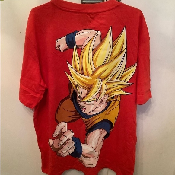 Bershka Dragon Ball Z Super Saiyan 3D Goku T-Shirt​​​​​ - Picture 2 of 7